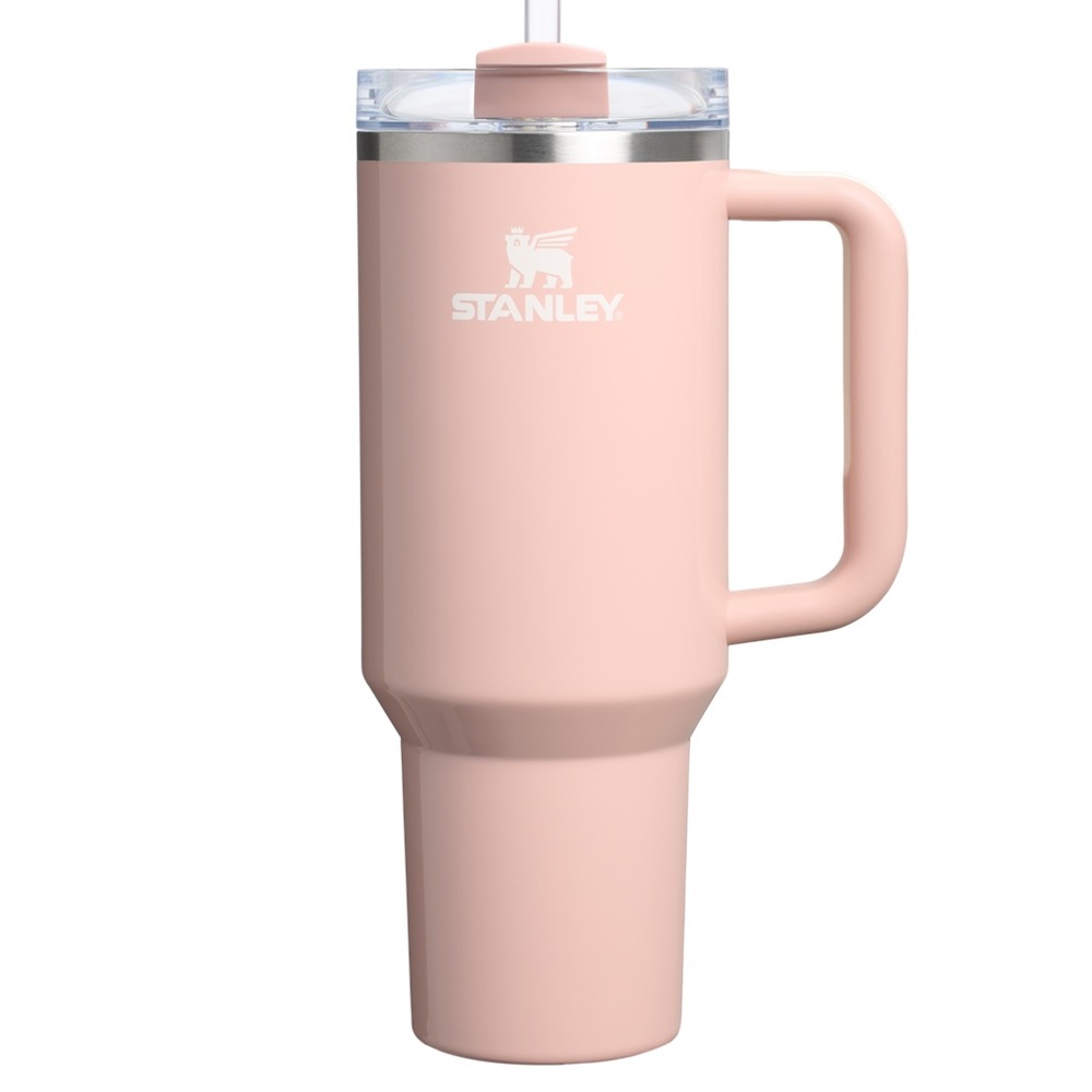 Stanley Travel Cup 40 Oz. Pink The Quencher H2.0 Flowstate Tumbler Peach Whip